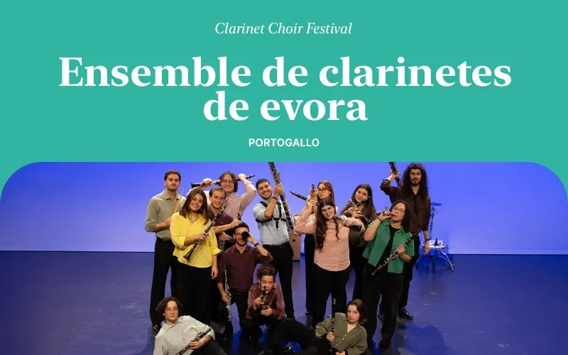 Ensemble de clarinetes de Evora elenco verticale xs